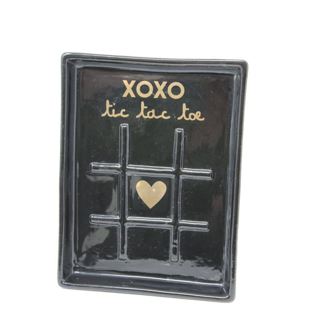 MAGENTA Black XOXO Tic Tac Toe Mug Coffee Cup & Tray Rae Valentine Love NEW S2 - Picture 8 of 9